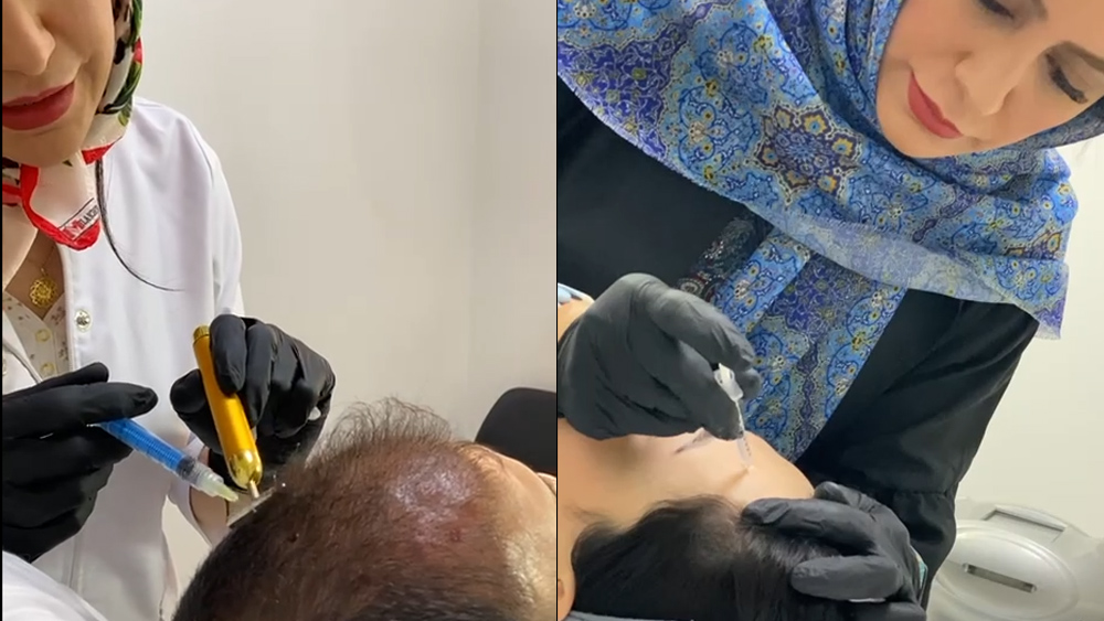 حانم دکتر راستگو در حال کار کردن