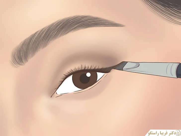 ایجاد بالی ملایم با سایه چشم تیره