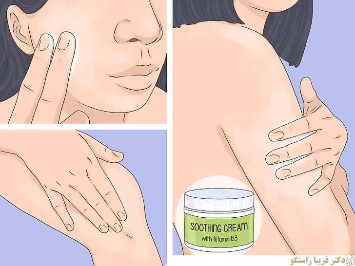 استفاده از کرم تسکین دهنده برای مقابله با قرمزی