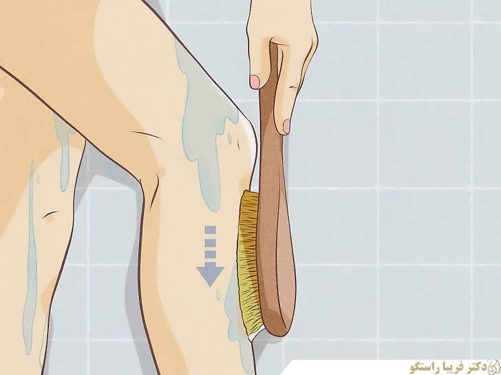 نحوه لایه برداری بدن با اسفنج